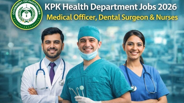 KPK Health Department Jobs 2026 – Medical Officer, Dental Surgeon & Nurses