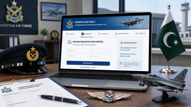 Join PAF as Commissioned Officer 2026 Online Registration Last Date